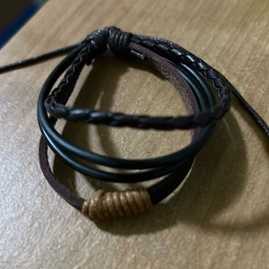 4 in 1 hand woven leather bracelet